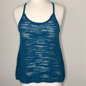 Lou & Grey Open Knit Racerback Tank Top